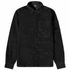 C.P. Company Men's Cord Arm Lens Overshirt in Black