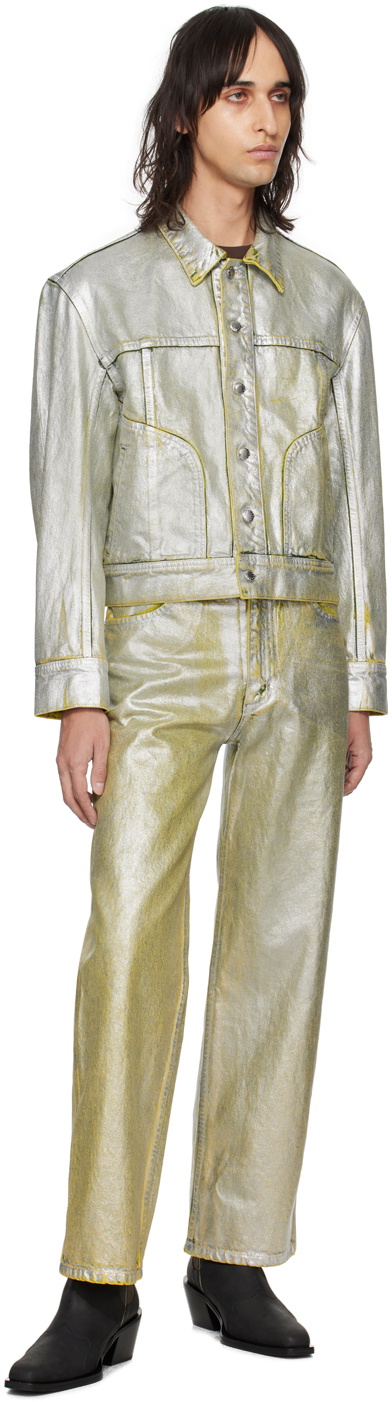 Eckhaus Latta Silver El Denim Jacket
