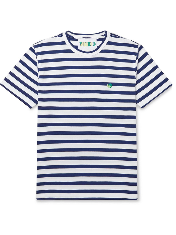 Photo: YMC - Wild Ones Striped Organic Cotton-Jersey T-Shirt - Blue - M