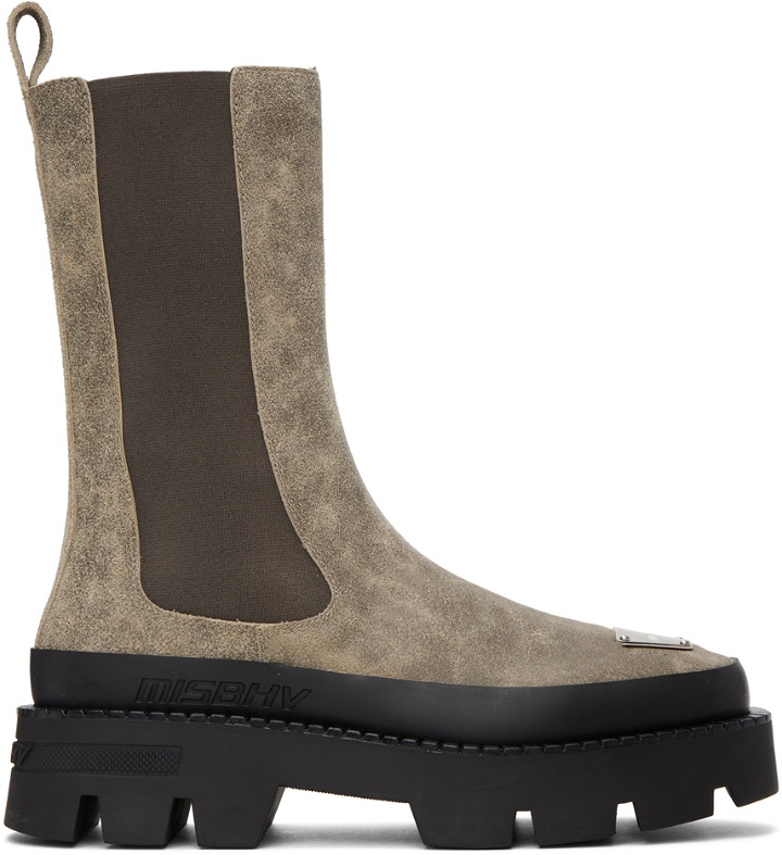 Photo: MISBHV Taupe 'The 2000' Chelsea Boots