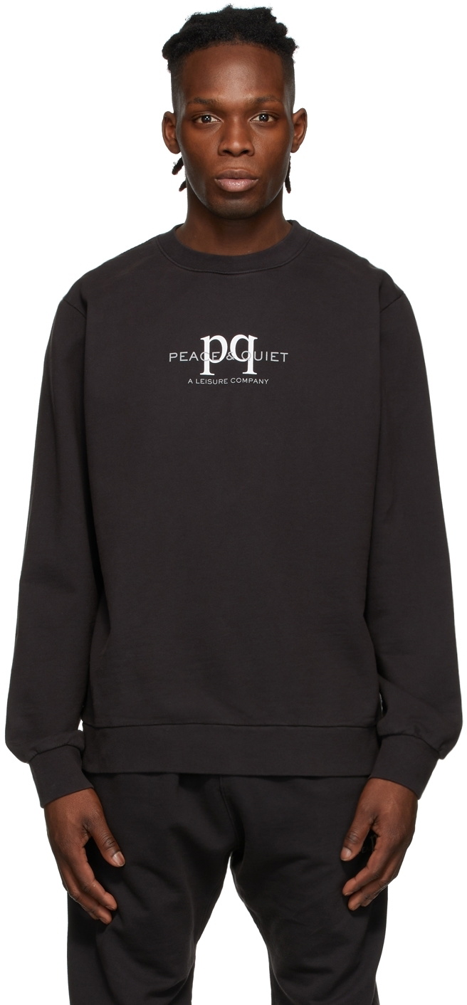 Museum of Peace & Quiet Black 'Leisure Company' Sweatshirt