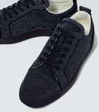 Christian Louboutin - Louis Junior embellished leather sneakers