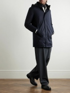 Herno - Padded Twill Hooded Down Parka - Blue