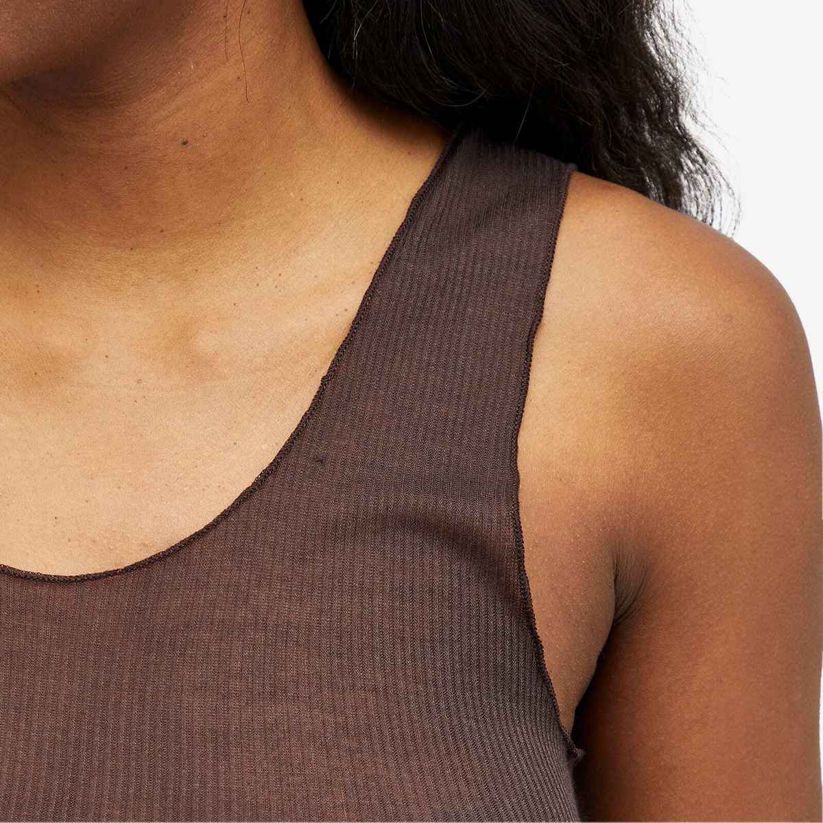 Deiji Studios Women's Knit Tank in Mahogany