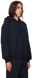 Sunnei Green Embroidered Hoodie