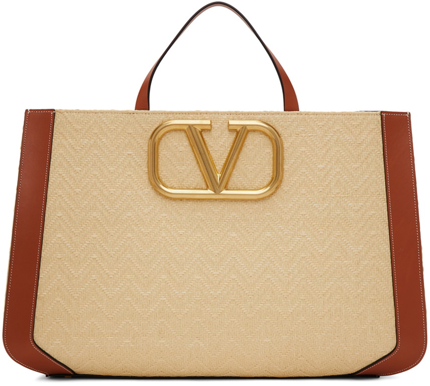 Valentino Small Supervee Bag in Raffia