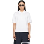 Thom Browne White Jersey Ottoman 4-Bar Polo