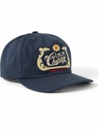 CHERRY LA - Embroidered Cotton-Twill Baseball Cap