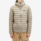 Patagonia Men's Down Sweater Hoodie in Seabird Grey