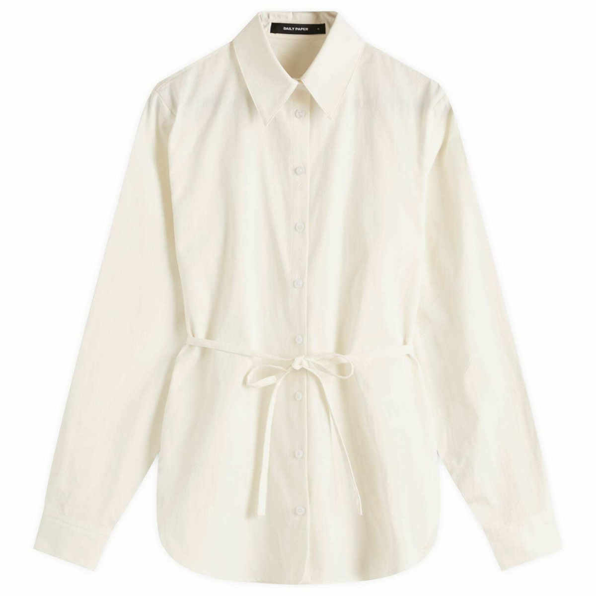 Daily Paper Women's Monogram Button up Shirt in Gardenia