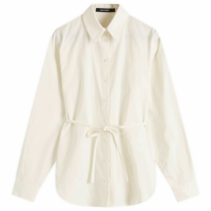 Photo: Daily Paper Women's Monogram Button up Shirt in Gardenia