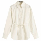 Daily Paper Women's Monogram Button up Shirt in Gardenia