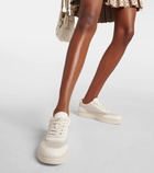 Jimmy Choo Rimini nubuck-trimmed sneakers