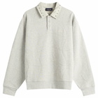 Dime Men's Wave Rugby Sweatshirt in Heather Gray
