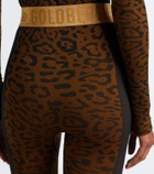 Goldbergh Caitlyn leopard-print ski leggings