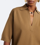 Max Mara Oversized knitted polo shirt