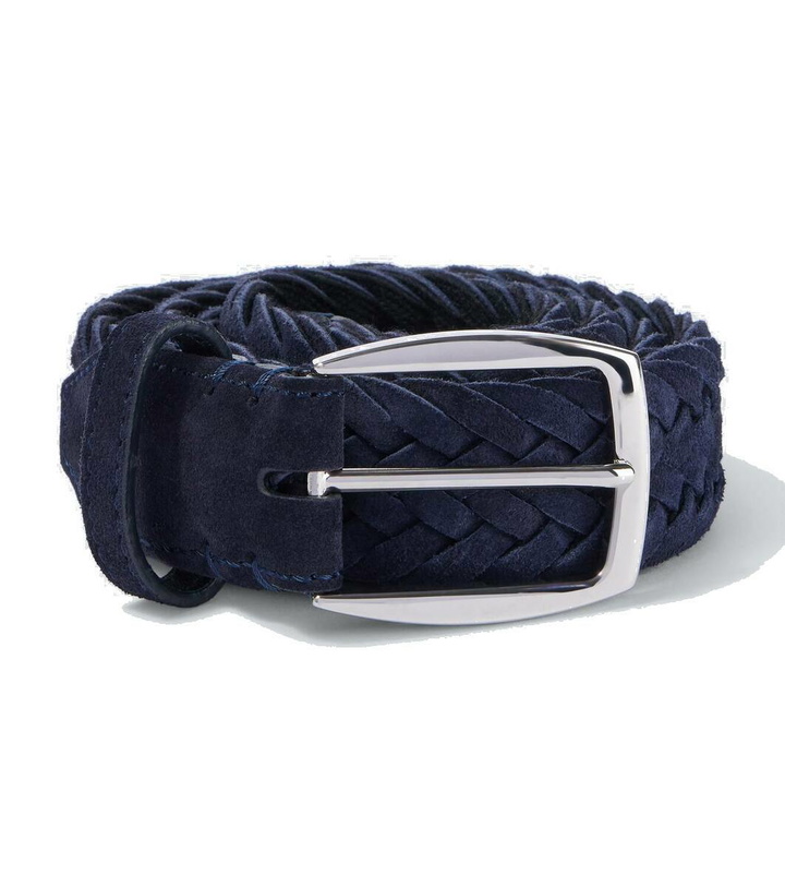 Photo: Brioni Braided suede belt