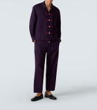 Bode Astor wool wide-leg pants