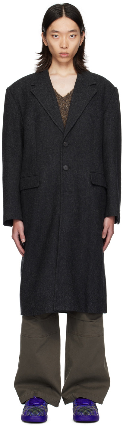 lesugiatelier Gray Tailored Long Coat