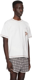 Bode White Griffon Pocket T-Shirt