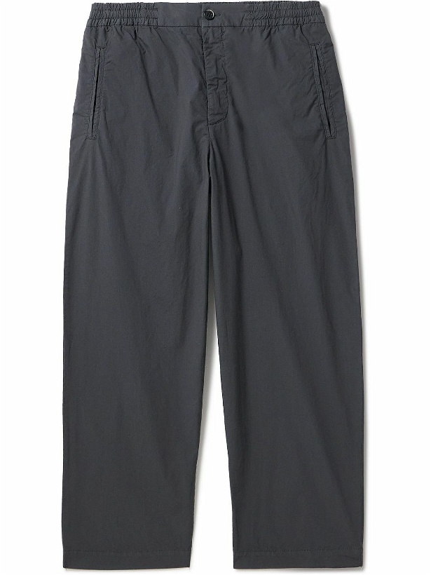 Photo: Barena - Pantalone Ameo Tapered Cotton-Blend Trousers - Gray