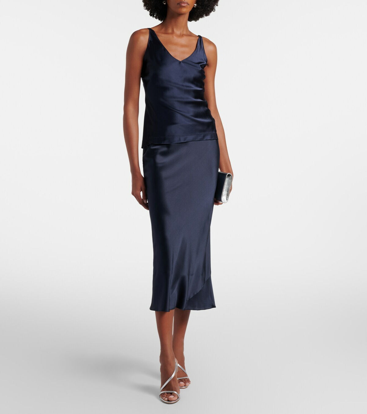 Dorothee Schumacher Sense of Shine silk-blend satin top