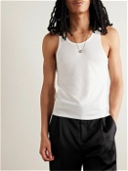 SECOND / LAYER - Los Ninos Slim-Fit Ribbed TENCEL™ and Wool-Blend Tank Top - White