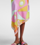 Pucci Orchidee silk twill midi dress