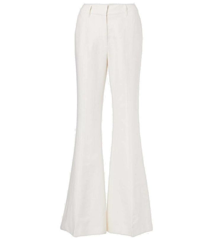 Photo: Gabriela Hearst Rhein high-rise linen and wool-blend flared pants