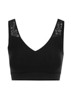 Chantelle Soft Stretch Lace-trimmed Bralette Black
