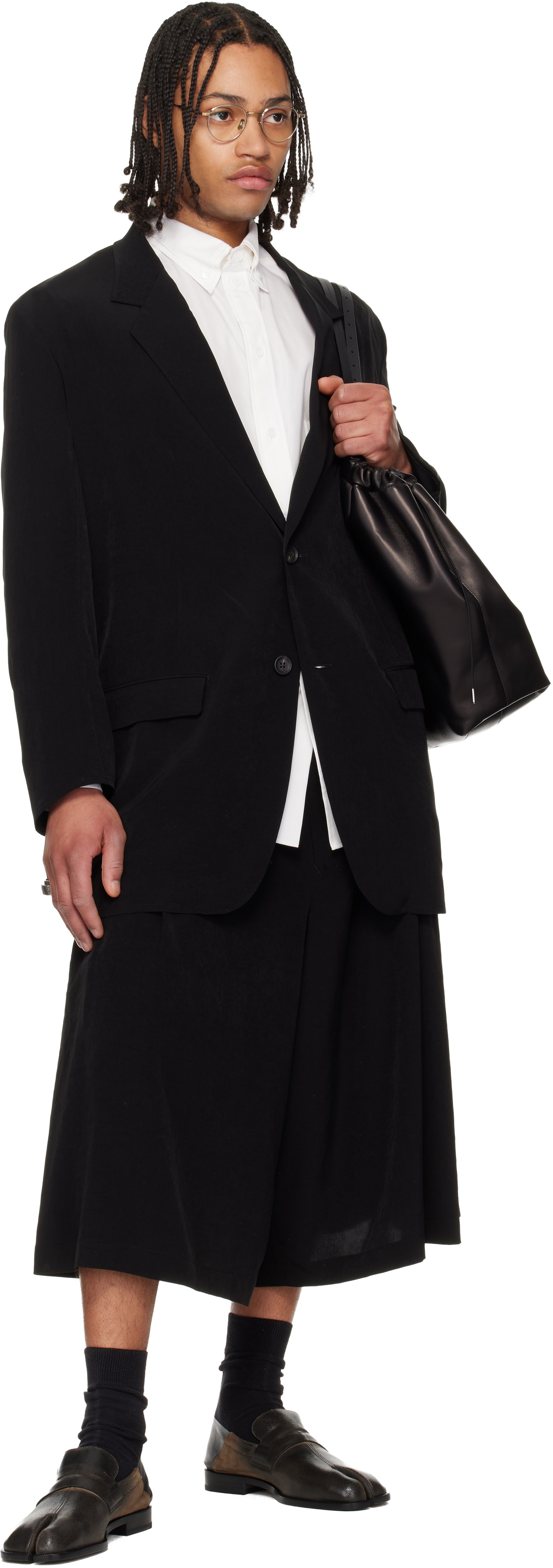 YOHJI YAMAMOTO Black TA Tuxedo 2 Buttons Blazer
