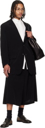 YOHJI YAMAMOTO Black TA Tuxedo 2 Buttons Blazer