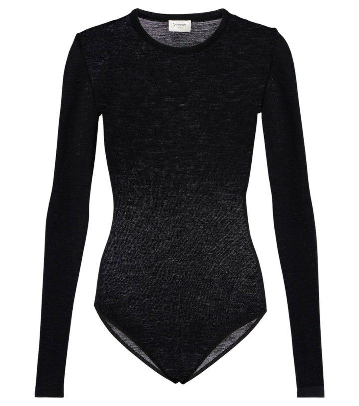 Photo: Saint Laurent Wool jersey bodysuit