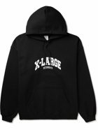 VETEMENTS - X-Large Logo-Embroidered Cotton-Blend Jersey Hoodie