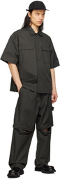 Lownn Gray Plain Carpenter Trousers