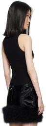Blumarine Black Wool Tank Top