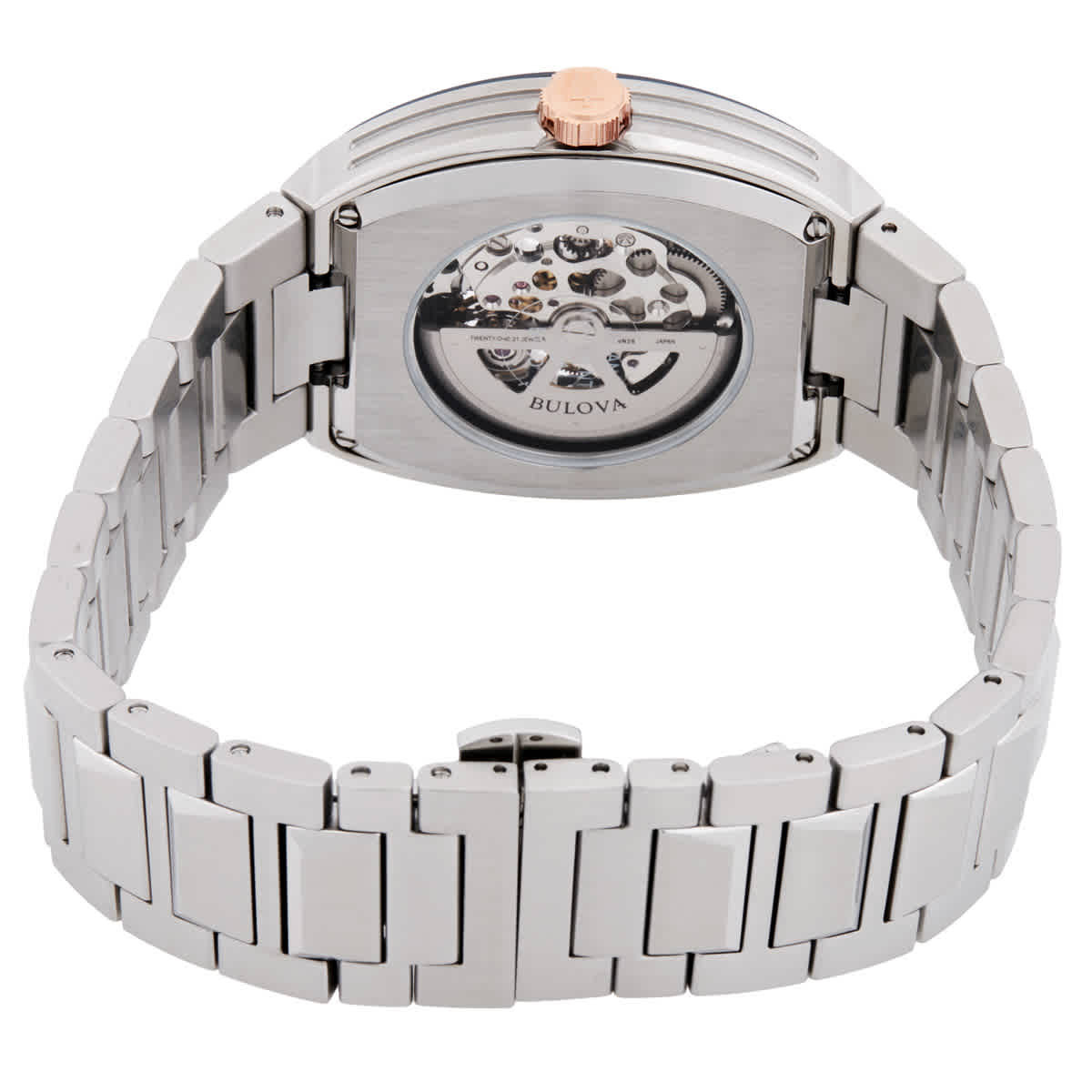 Bulova Maquina Automatic Blue Dial Mens Watch 98A319