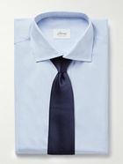 Brioni - Cutaway-Collar Cotton Oxford Shirt - Blue