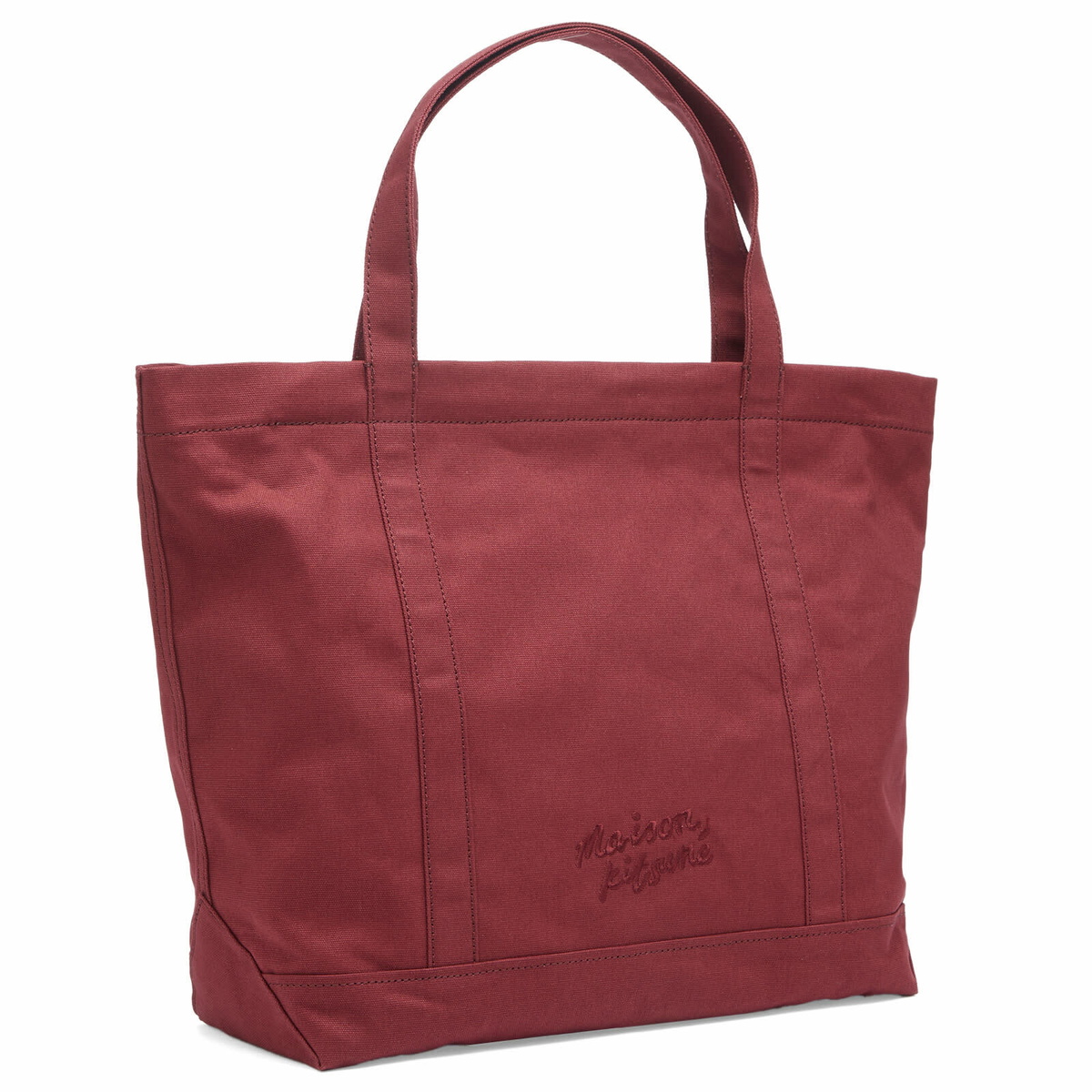 Maison Kitsuné Women's Fox Head Large Tote Bag in Redstar