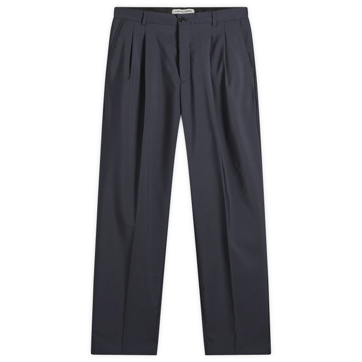 Photo: Carter Young Men's Double Pleated Trouser in Midnight