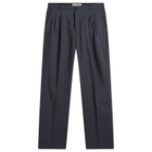 Carter Young Men's Double Pleated Trouser in Midnight
