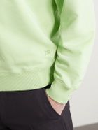 TOM FORD - Logo-Embroidered Cotton-Jersey Sweatshirt - Green