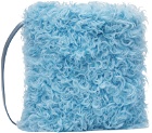 Dries Van Noten Blue Shearling Bag
