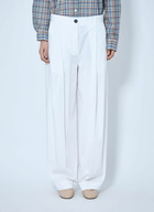 Toteme Single Pleat Cotton Trousers