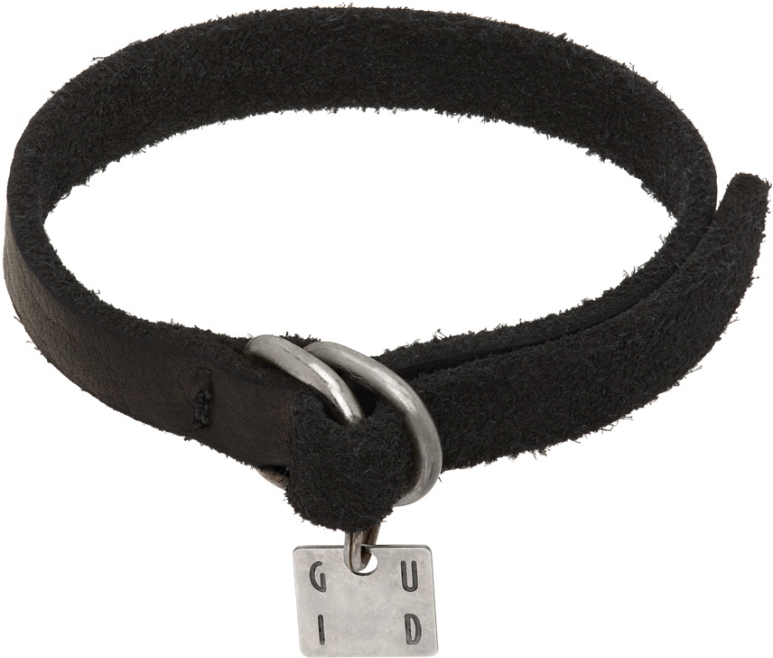 Guidi Black Leather Bracelet Guidi