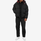 Air Jordan Men's Essential Puffa Jacket in Black/Fire Red