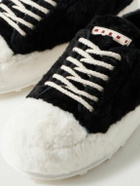 Marni - Faux Fur Sneakers - Black