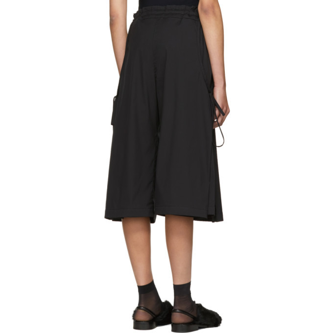 Roberts | Wood Black Wide-Leg Side Tie Trousers