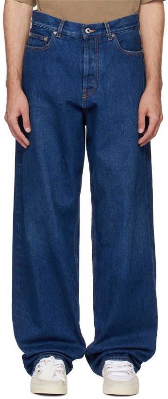 Photo: Off-White Blue Arr Tab Jeans