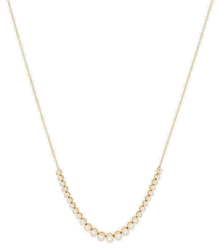 Photo: Stone and Strand Let It Slide 10kt gold necklace with diamonds